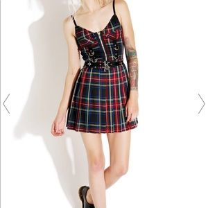 Current mood plaid skirt